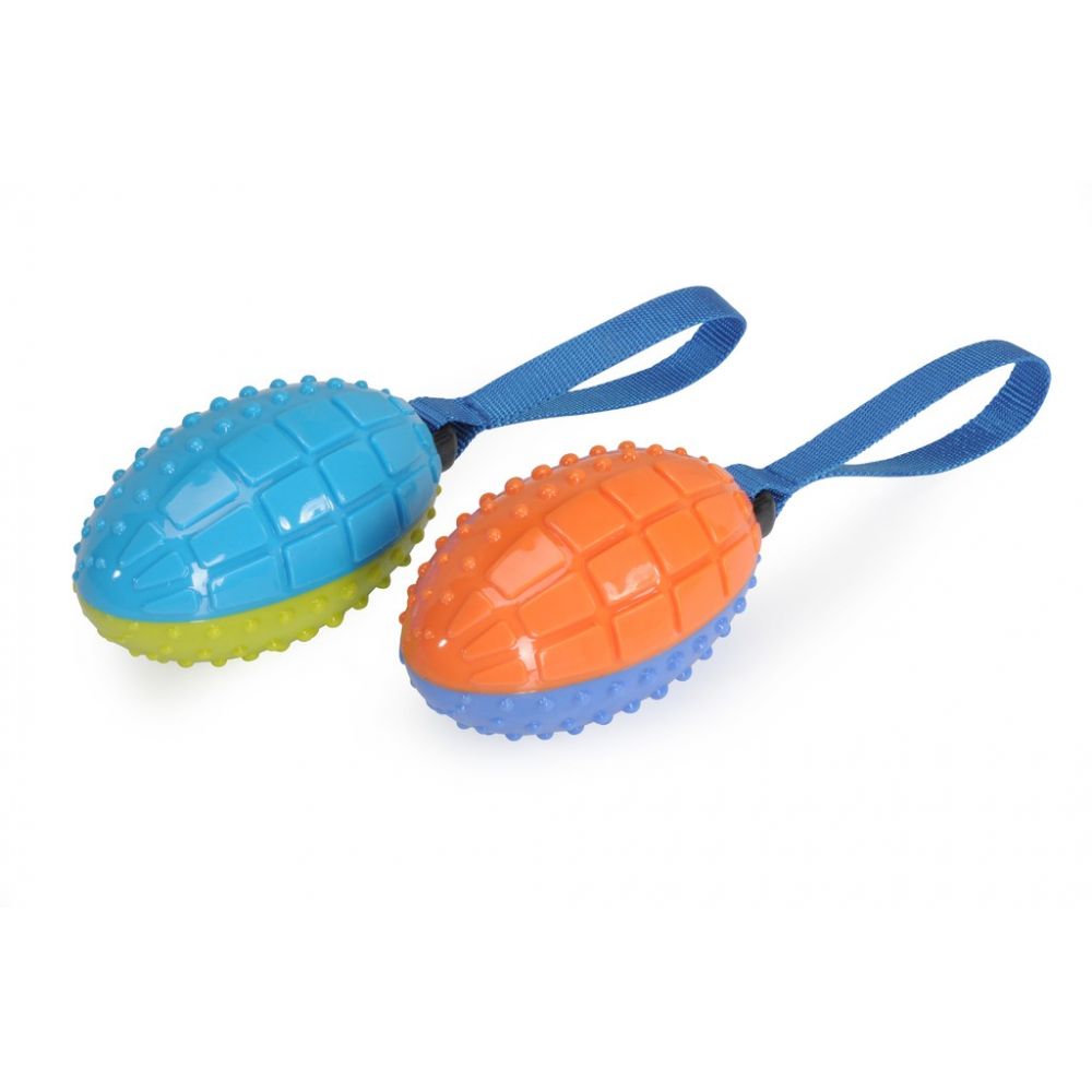 Camon Zabawka Dla Psa Rugby Z Piszczałką i Uchwytem 26 cm