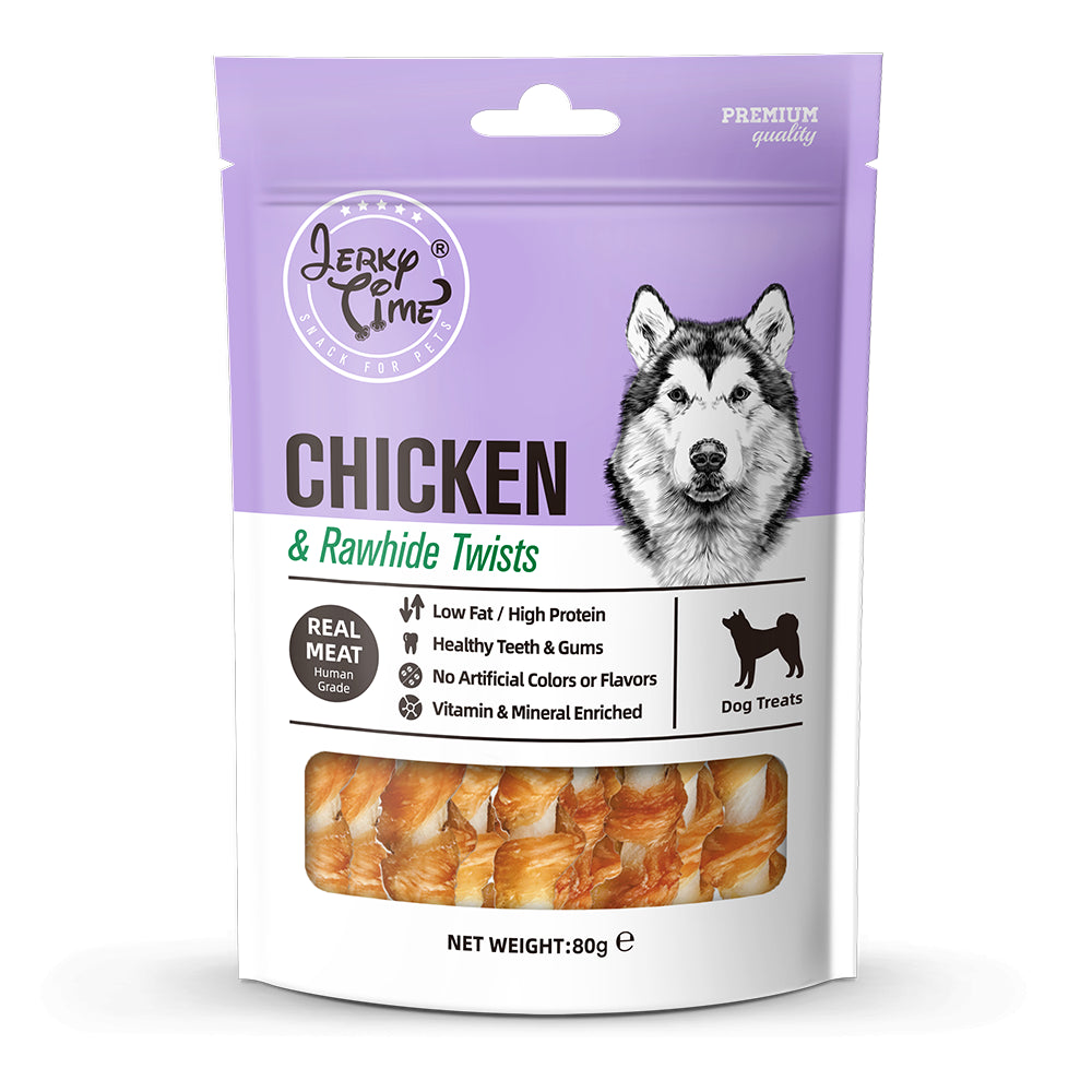 Jerky Time Wapienne Pałeczki z Mięsem z Kurczaka Przysmak Dla Psa 80 g