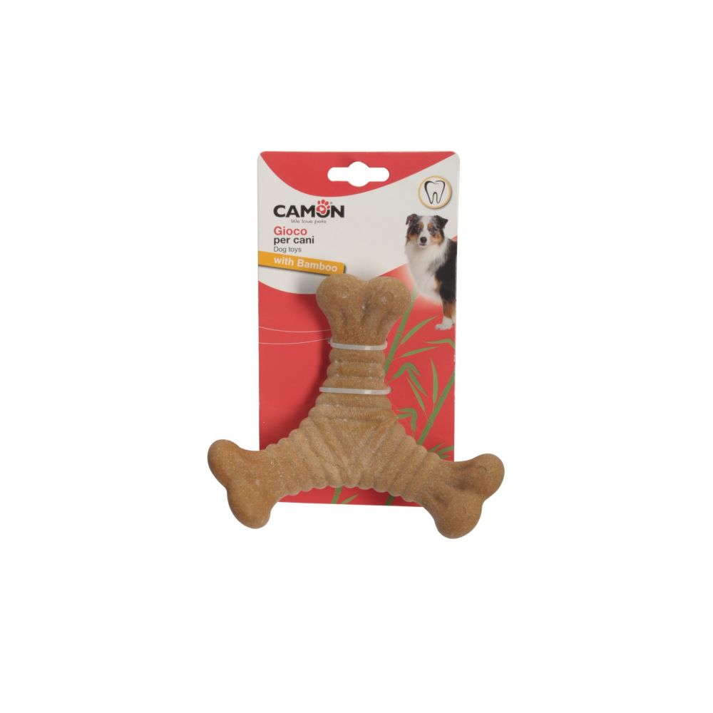 Camon Bambusowa Zabawka z Trzema Końcami Dla Psa 16 cm