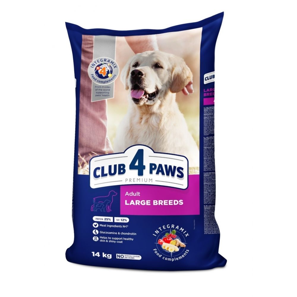 Club 4 Paws dla Dorosłych Psów Dużych Ras 14 kg