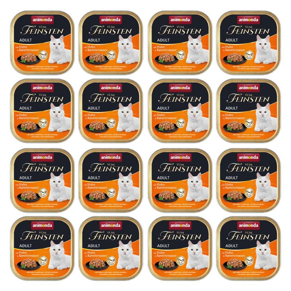 Pakiet Animonda Vom Feinsten No Grain Kurczak w Sosie Marchewkowym Bezzbożowa 16 x 100 g
