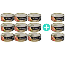 Pakiet Savory Cat Adult Sterilised Chicken Karma Mokra Dla Dorosłych Kotów Po Sterylizacji i Kastracji z Kurczakiem 9 x 100 g + 3 Puszki GRATIS!