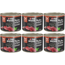 Pakiet Pan Mięsko Mokra Karma Dla Dorosłych Kotów Wieprzowina z Jeleniem 6 x 200 g