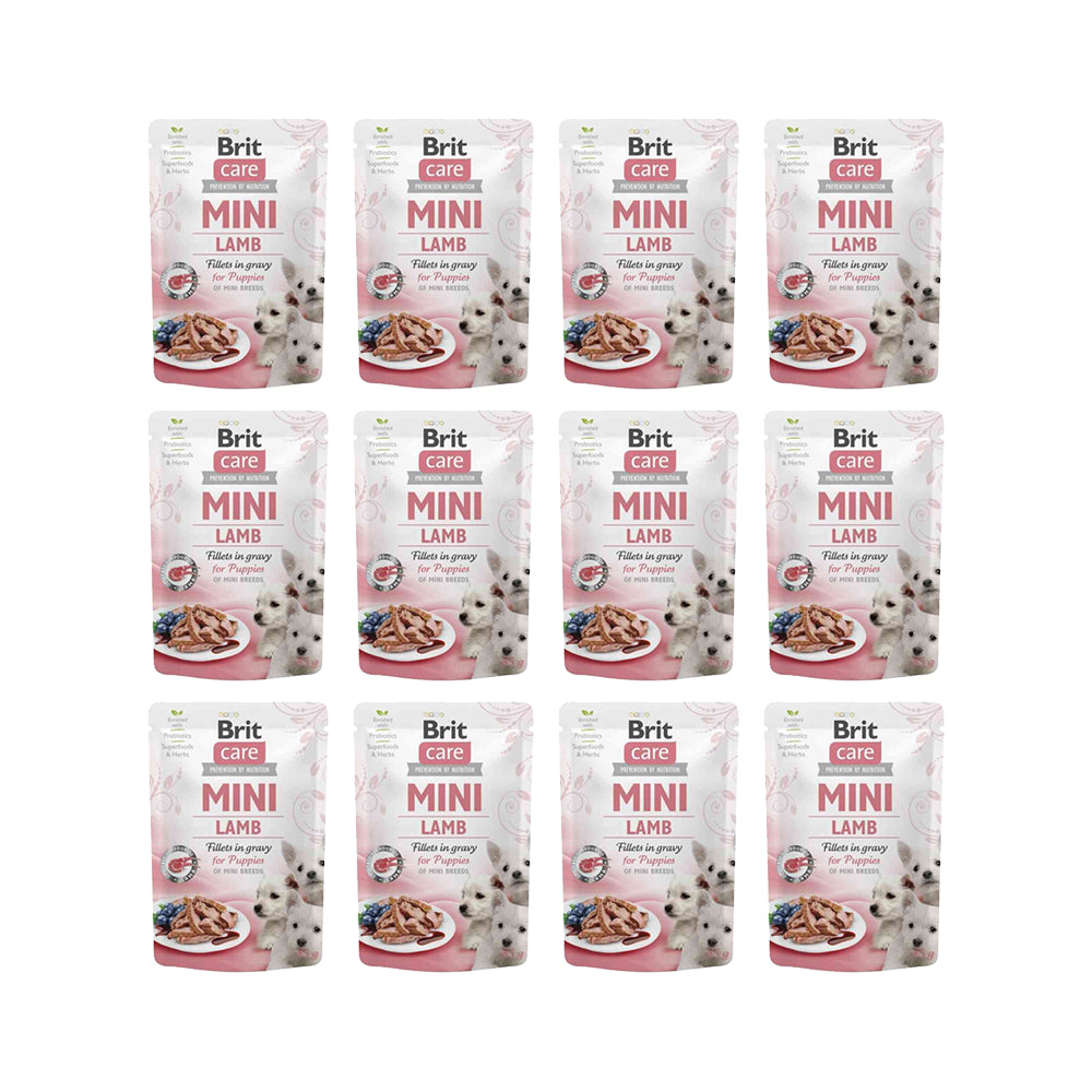 Pakiet Brit Care Mini Puppy Lamb z Jagnięciną Dla Szczeniąt Małych Ras 12x85 g