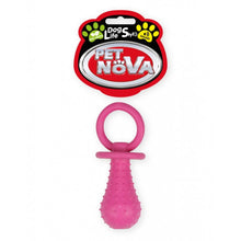 Pet Nova Dog Life Style Smoczek z Dzwonkiem Różowy o Zapachu Mięty 14 cm