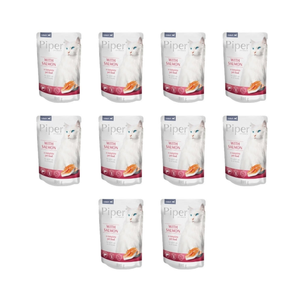 Pakiet Dolina Noteci Piper z Łososiem Kot 10 x 100 g