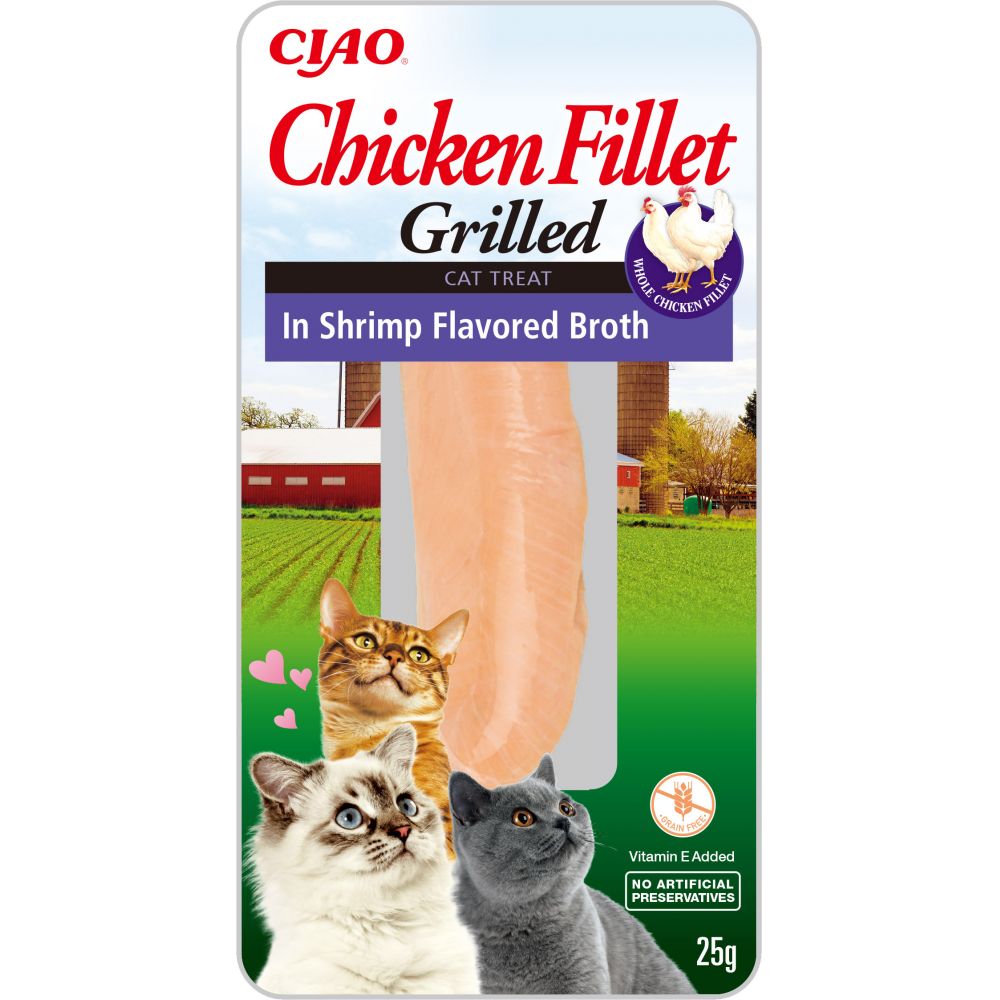 Inaba Ciao Filet Kurczak w Bulionie z Krewetek Dla Kota 25 g