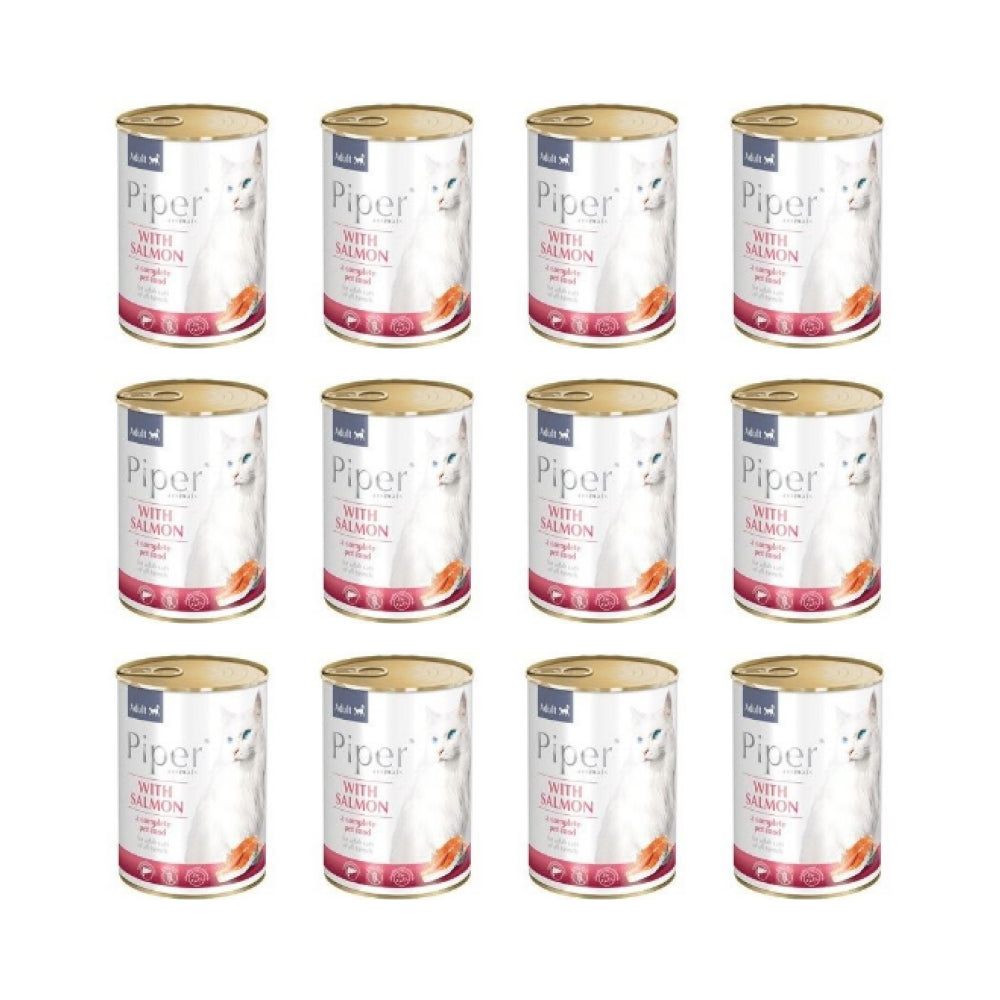 Pakiet Dolina Noteci Piper z Łososiem Kot 12 x 400 g