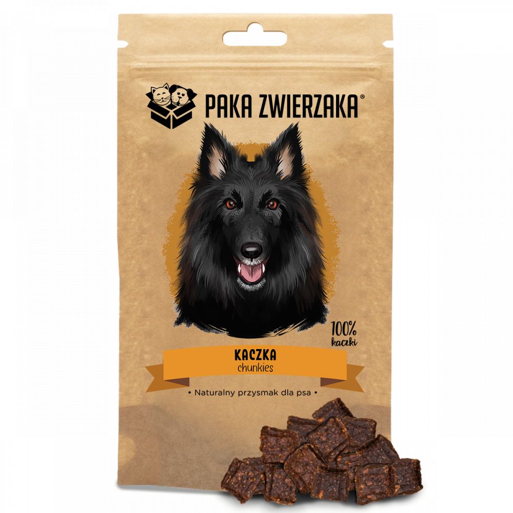 Paka Zwierzaka Chunkies 100 % Kaczka Przysmak Dla Psa 70 g