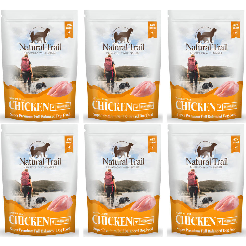 Pakiet Natural Trail Monoproteinowa Mokra Karma Dla Psów Kurczak 6 x 500 g