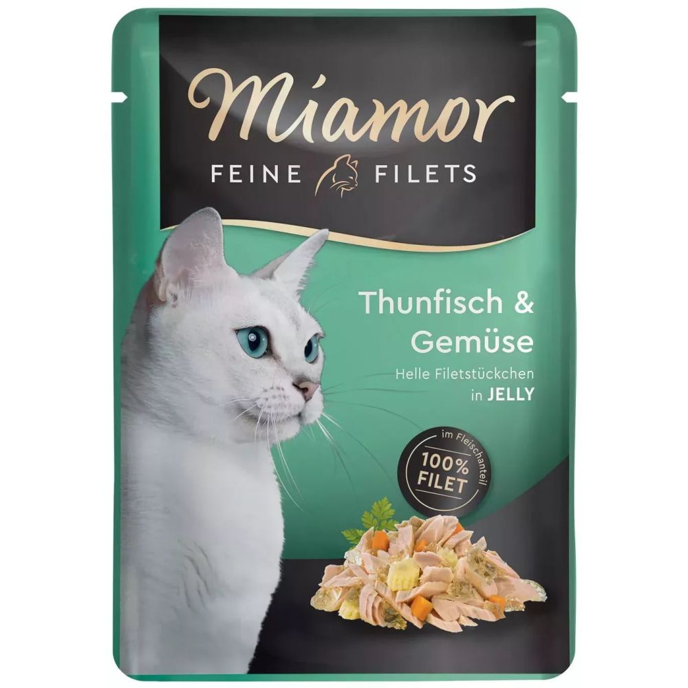 Miamor Filety z tuńczyka z warzywami w galaretce 100g