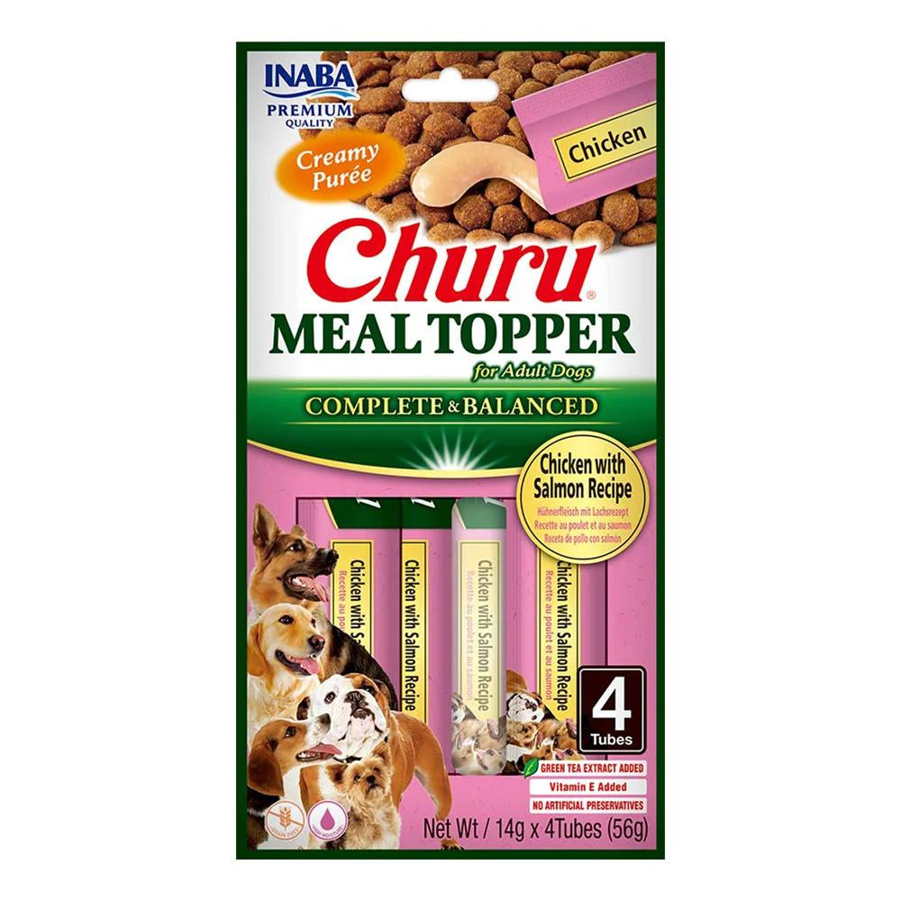 INABA Dog Meal Topper kurczak z łososiem 4x14g (56g)
