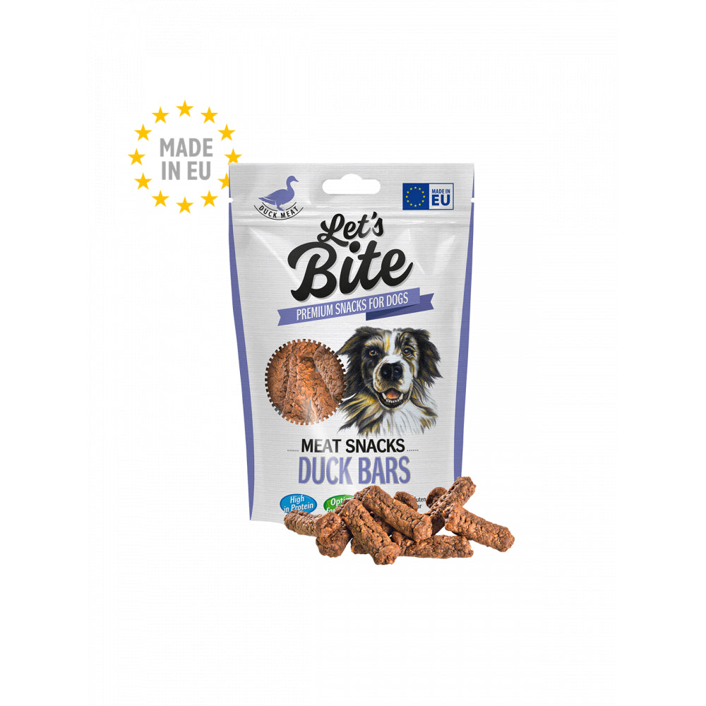 Brit Lets Bite Meat Snacks Duck Bars Przekąski Mięsne Dla Psa 80 g