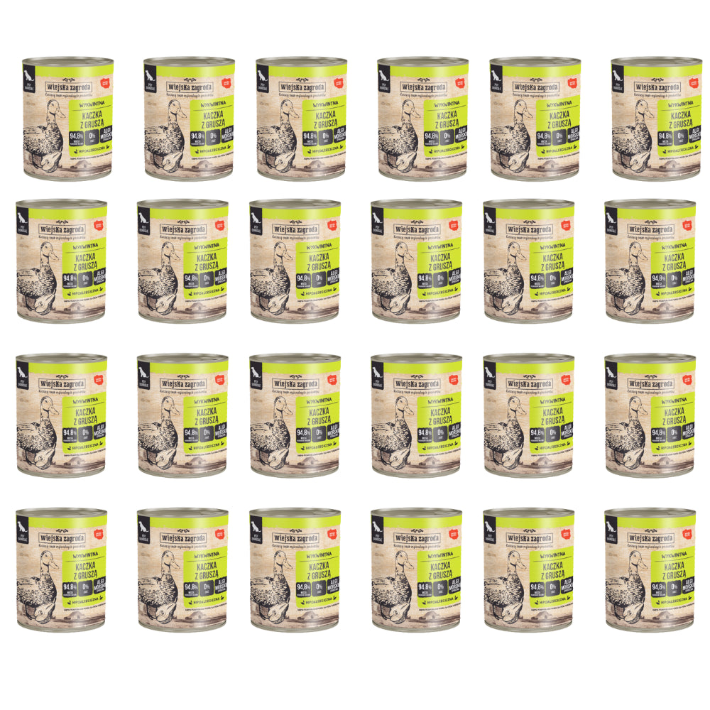 Pakiet Wiejska Zagroda Kaczka z Gruszką 24 x 800 g