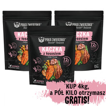 Pakiet Paka Zwierzaka Seventh Heaven Duck&Salmon Dla Szczeniąt 4 kg + 500 g GRATIS!