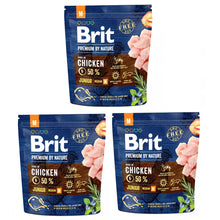Pakiet Brit Premium By Nature Junior Medium 3 x 1 kg Karma Dla Młodych Psów Średnich Ras