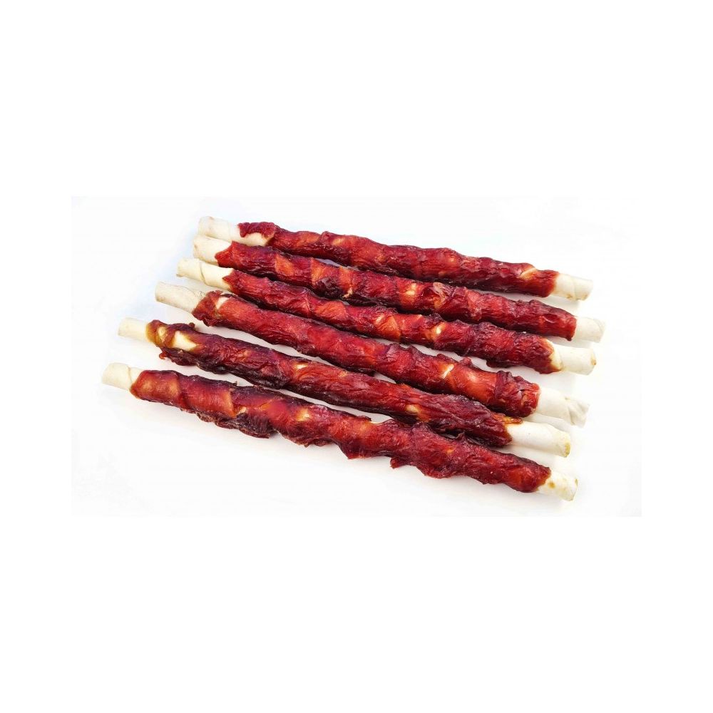 Prozoo Skóra Biała Owinięta Mięsem Kaczki 25 cm 500 g