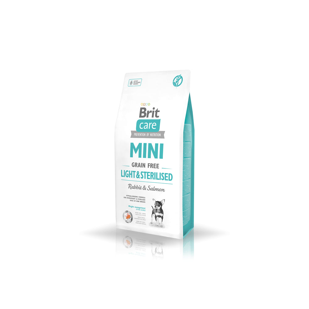 Brit Care Mini Grain-Free Bezzbożowa Light & Sterilised Sterylizowane Karma Dla Psa  2 kg