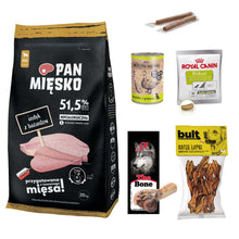 Pakiet Pan Mięsko Karma Sucha Dla Dorosłych Psów Indyk Z Bażantem Rozmiar S 20 kg + 6 GRATISÓW!
