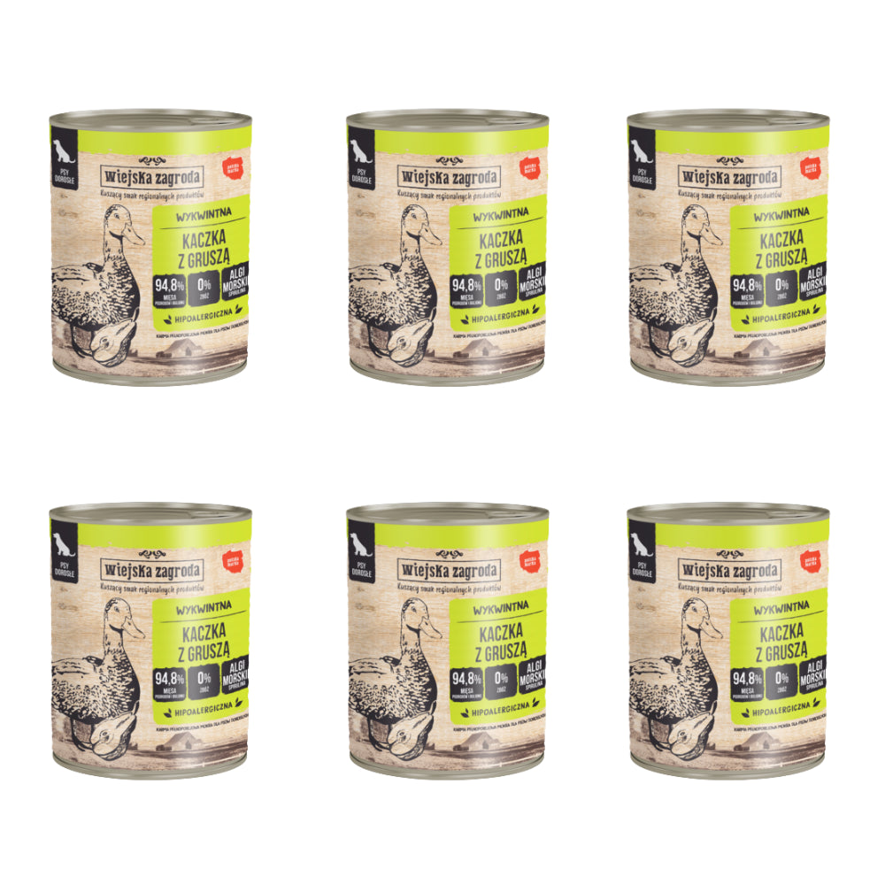 Pakiet Wiejska Zagroda Kaczka z Gruszką 6 x 800 g