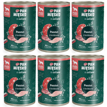 Pakiet Pan Mięsko Mokra Karma Dla Dorosłych Psów Pasztet z Ziołami i Królikiem 6 x 400 g