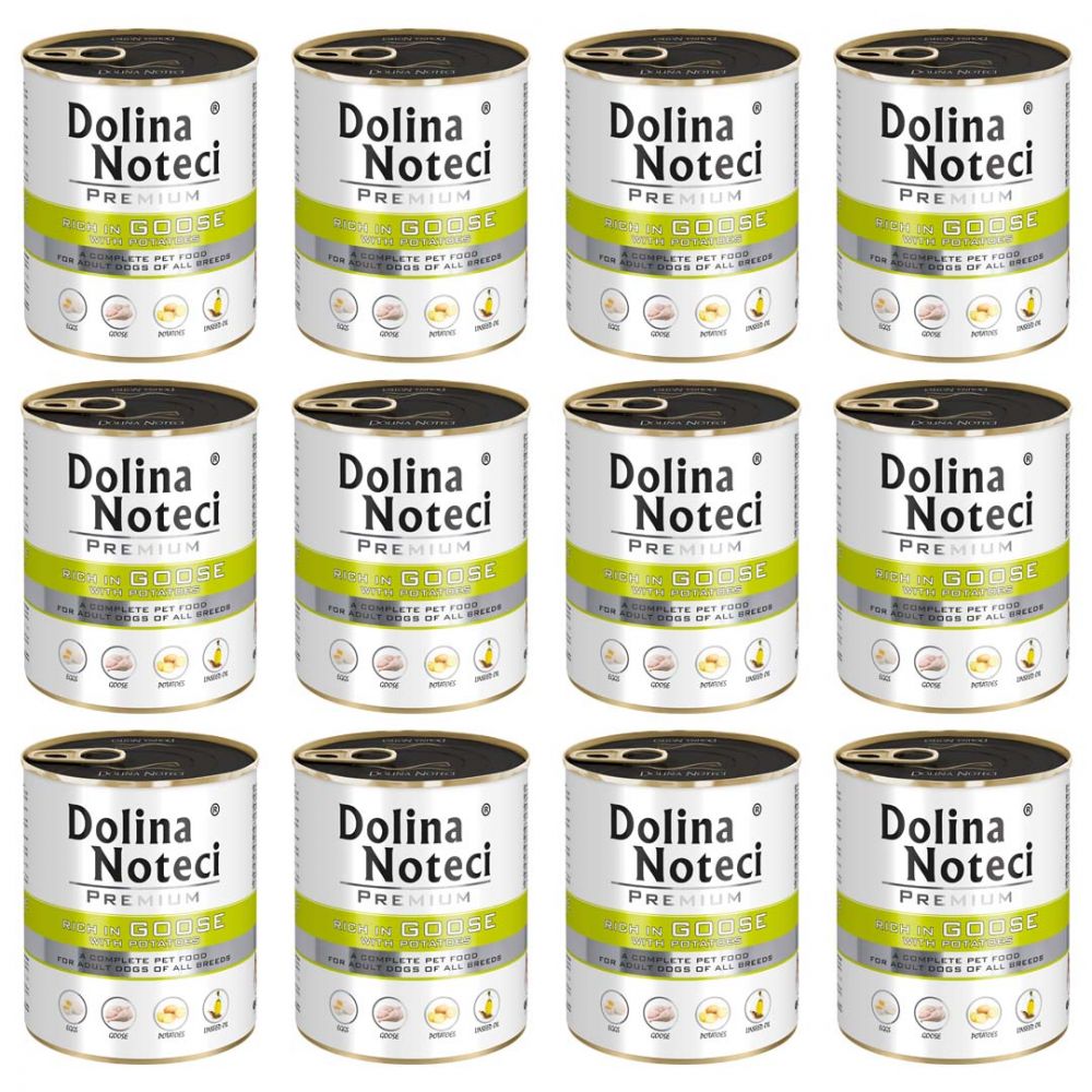 Pakiet Dolina Noteci Premium Bogata w Gęś z Ziemniakami 12 x 800 g