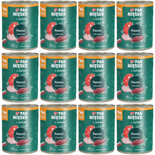 Pakiet Pan Mięsko Mokra Karma Dla Dorosłych Psów Pasztet z Ziołami i Kaczką 12 x 800 g