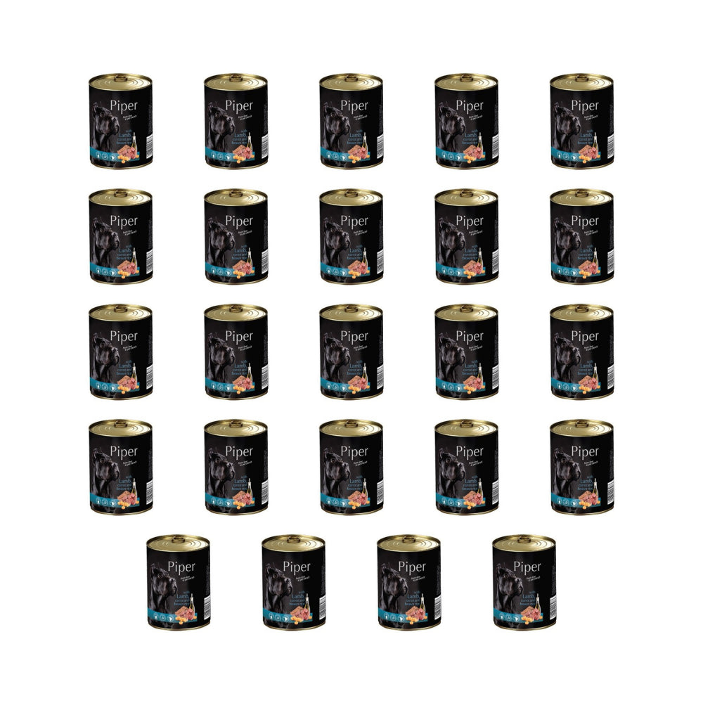 Pakiet Dolina Noteci Piper z Jagnięciną, Marchwią i Brązowym Ryżem 24 x 400 g