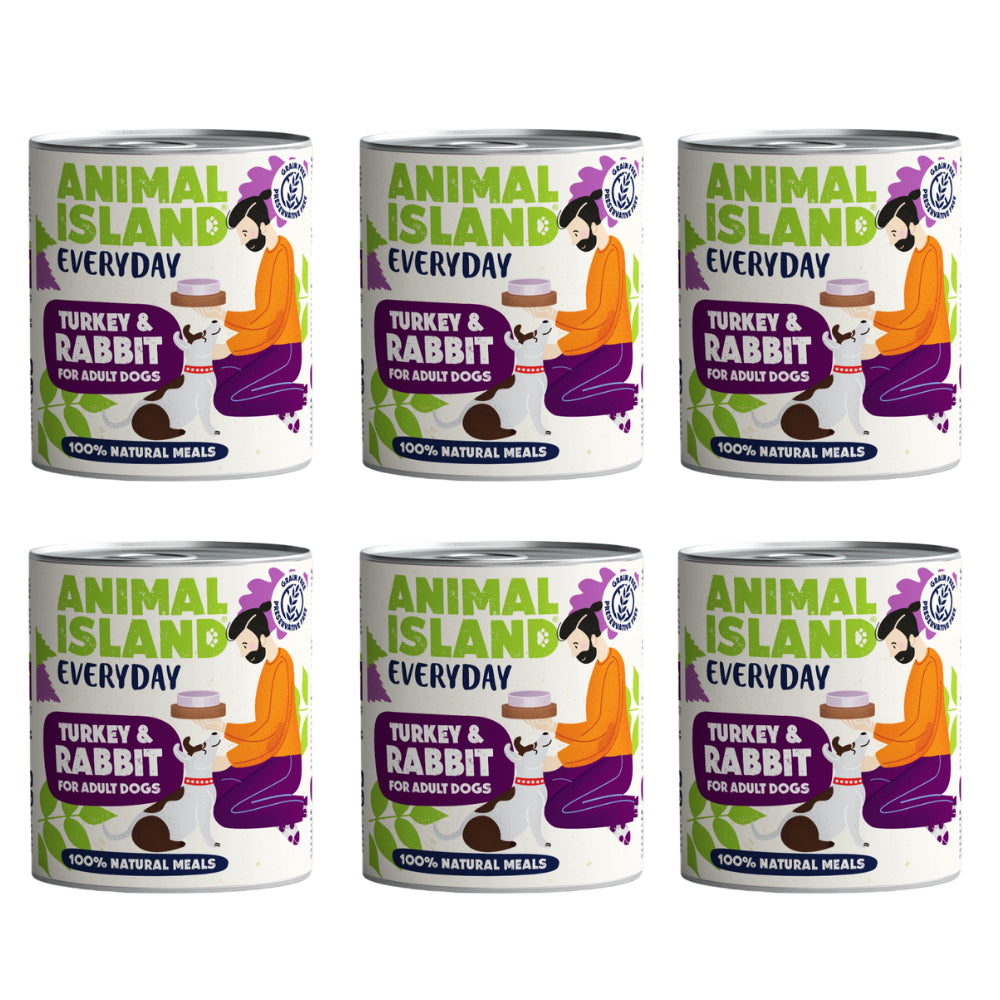 Pakiet Animal Island Mokra Karma Everyday Dla Psa Indyk z Królikiem 6x800g