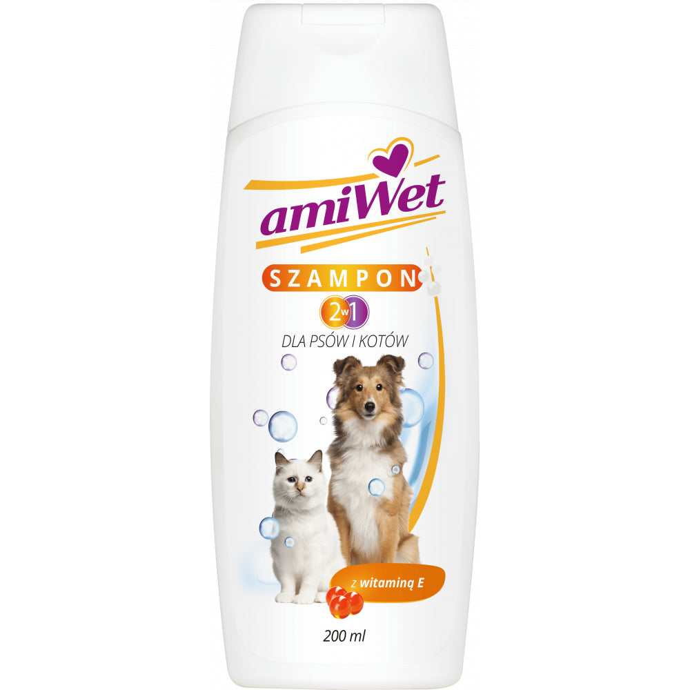Amiwet Szampon Pielęgnacyjny 2w1 200 ml