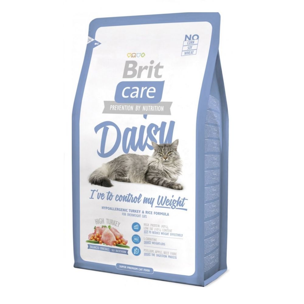 Brit Care Daisy Ive To Control My Weight Indyk Ryż Karma Dla Kota  2 kg