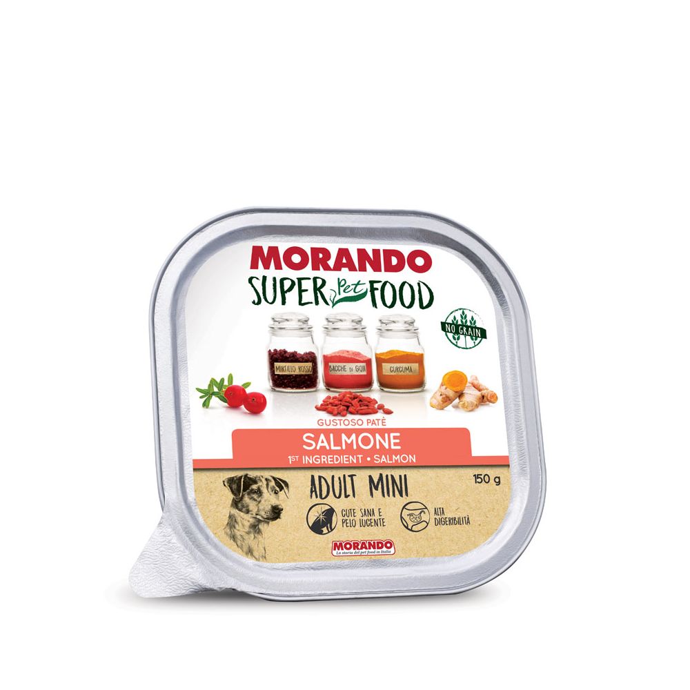 Morando Super Food Mokra Karma Dla Psów Ras Małych Pasztet z Łososiem 150 g