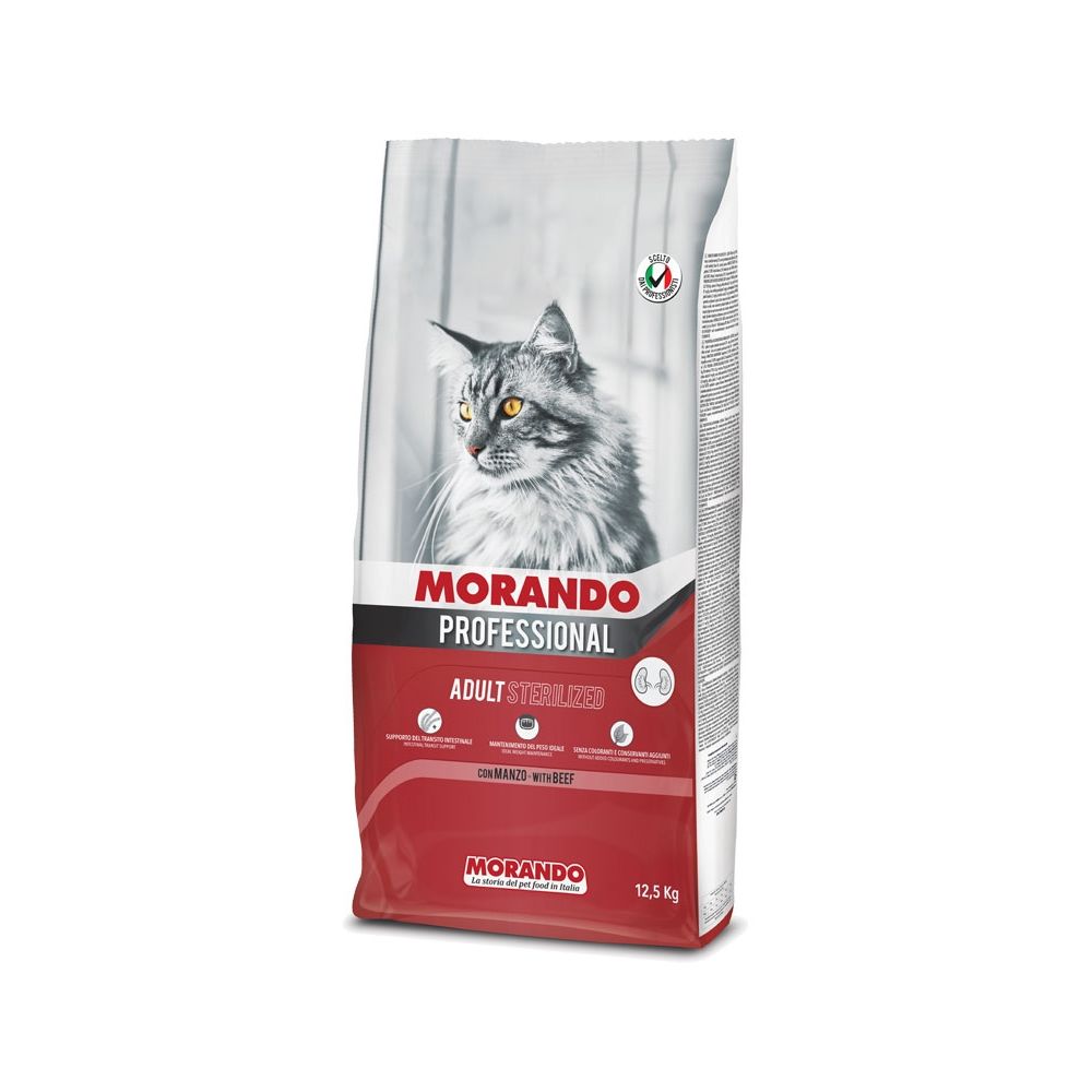 Morando Pro Karma Dla Kotów Sterylizowanych Z Wołowiną 12,5 kg