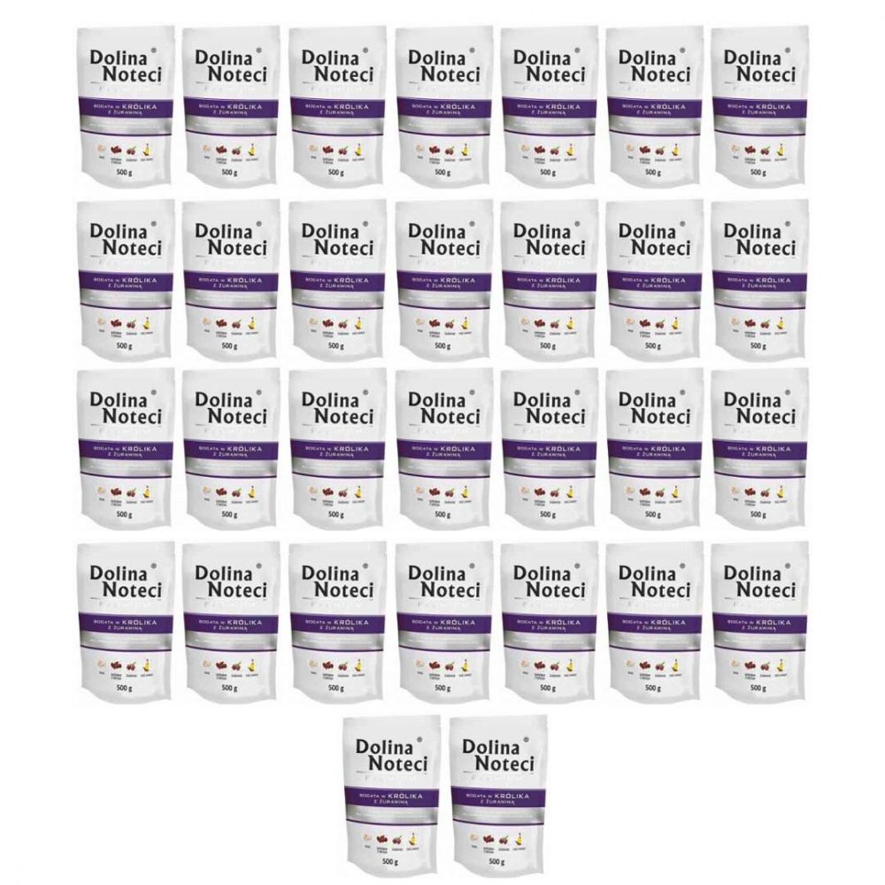 PAKIET FBA Dolina Noteci Premium Królik z Żurawiną 500 g X 30
