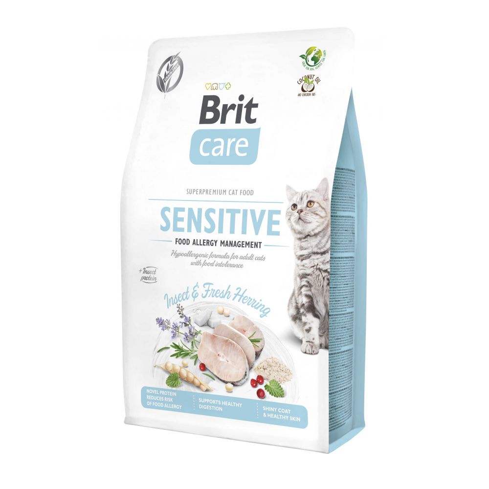 Brit Care Grain Free Insect&Herring Sensitive Owady I Śledź Karma Dla Dorosłych Kotów 2 kg