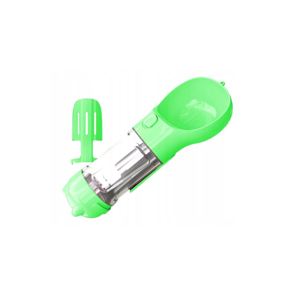 Delfin Butelka Dla Psa Prima z Łopatką i Miejscem Na Woreczki Zielona 250 ml