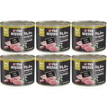 Pakiet Pan Mięsko Mokra Karma Dla Dorosłych Kotów Indyk z Gęsią 6 x 200 g