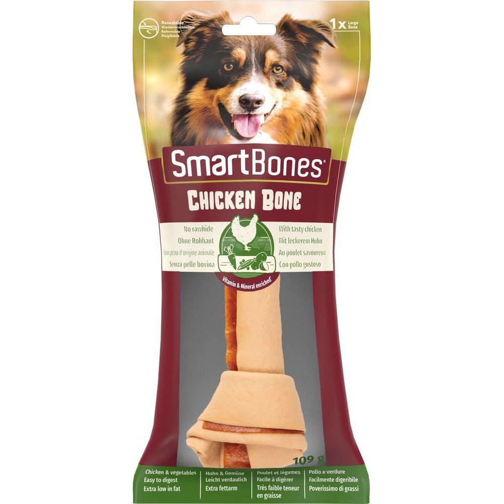 Smart Bones Chicken Large Kość Do Żucia Dla Dużych Psów 1 Sztuka 109 g