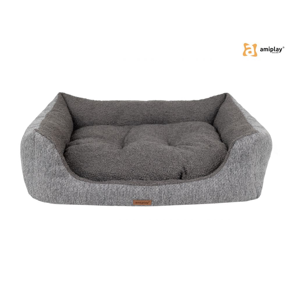 AmiPlay Sofa Malmo Legowisko Dla Psa Rozmiar L Szare