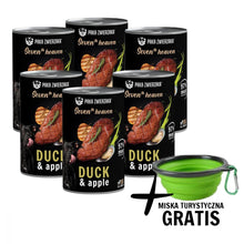 Pakiet Paka Zwierzaka Seventh Heaven Kaczka z Jabłkiem Mokra Karma Dla Psa 6 x 400 g + Miska Turystyczna GRATIS!