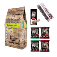 Pakiet Wiejska Zagroda Kaczka z Gruszką 9 kg + 7 Przysmaków GRATIS!