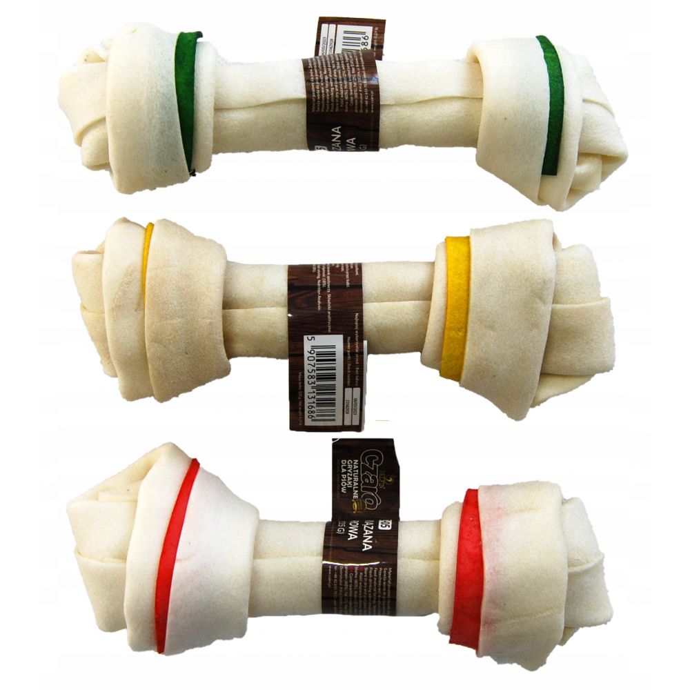 Delfin Kość Wiązana Kolorowa Przysmak Dla Psa 13 cm 1 sztuka