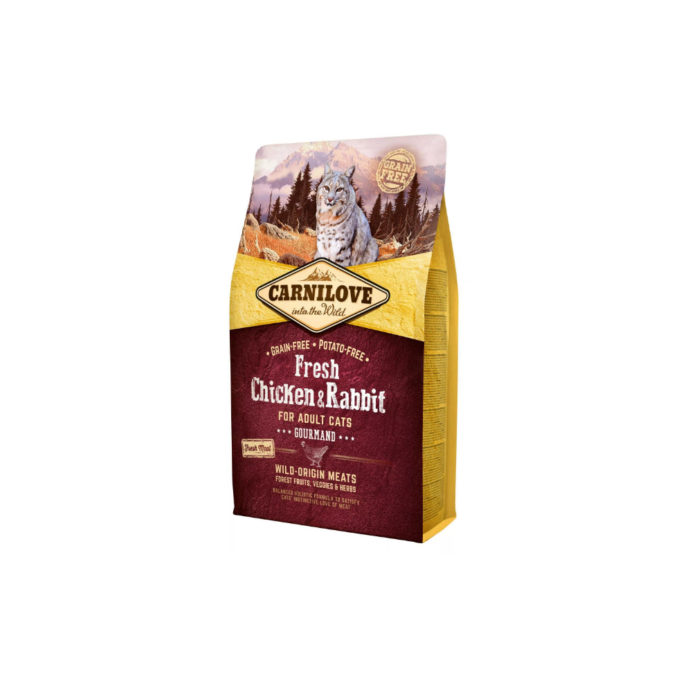 Brit Carnilove Gourmand Fresh Chicken & Rabbit Kurczak Królik Adult Cats Karma Dla Dorosłych Kotów 6 kg