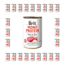 Pakiet Brit Mono Protein Beef & Rice Wołowina & Ryż Mokra Karma Dla Psa 24  x 400 g