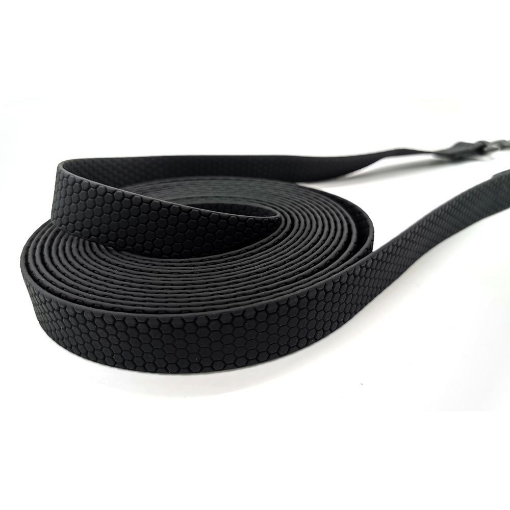 Kendog Smycz Treningowa PVC/TPU Wodoodporna 25 mm / 5 Metrów Czarna