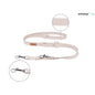 Amiplay Smycz Regulowana 6 w 1 Cotton Beżowa 100 - 200 cm Rozmiar S