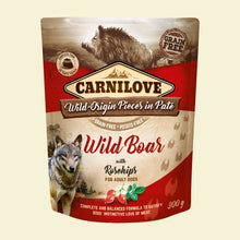 Brit Carnilove Wildboar & Rosehips Dzik Owoce Dzikiej Róży Bezzbożowa Karma Dla Psa  300 g