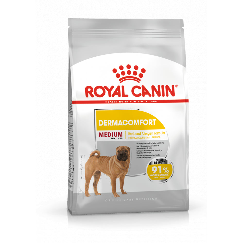 ROYAL CANIN CCN Medium Dermacomfort Karma Sucha Dla Psów Dorosłych Ras Średnich O Wrażliwej Skórze Skłonnej Do Podrażnień 3 kg