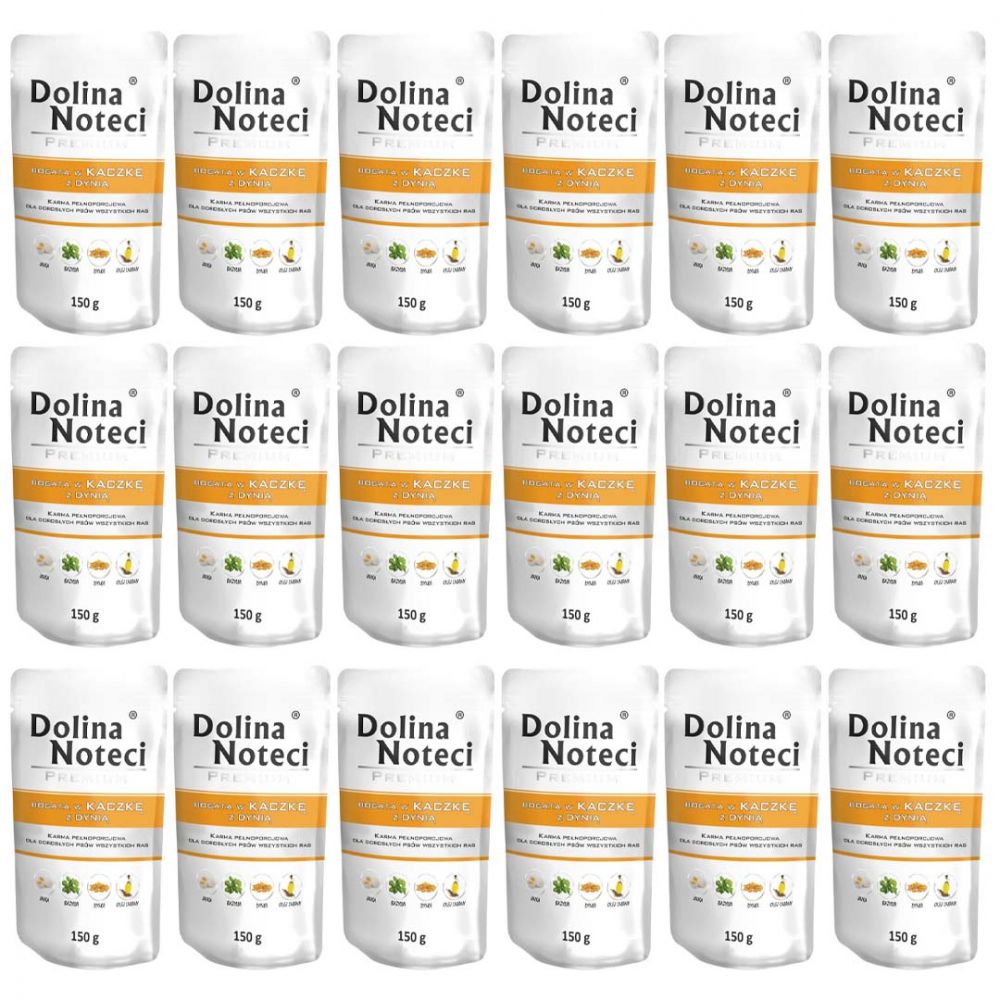 PAKIET FBA Dolina Noteci Premium Kaczka z Dynią 150 g X 20