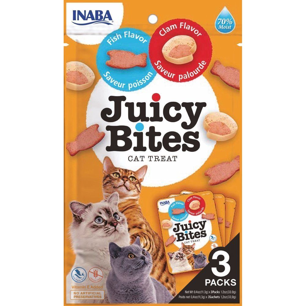 Inaba Ciao Juicy Bites Ryba i Małże Przysmak Dla Kota 33,9 g